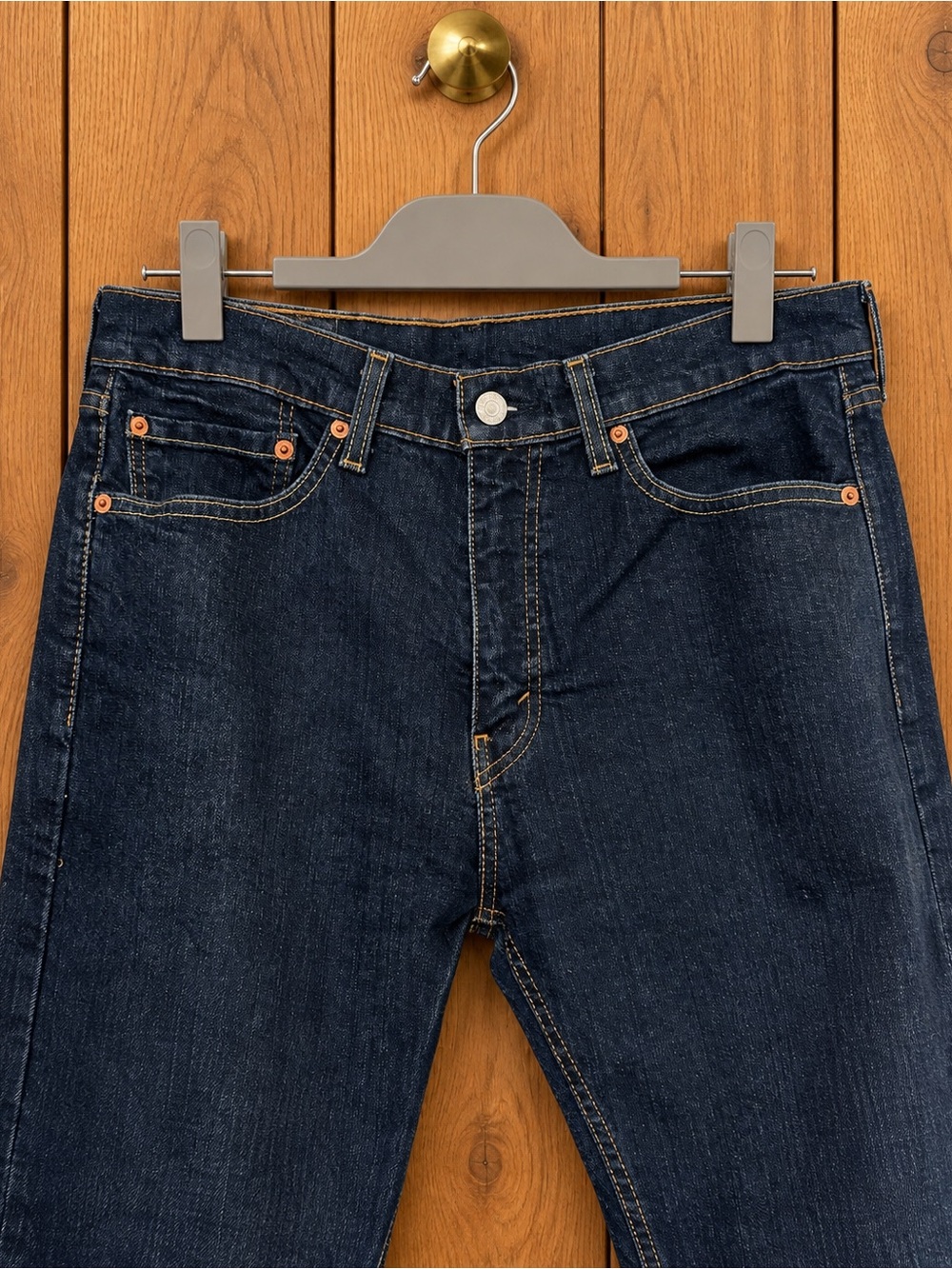 LEVI’S 505 MEN’S DARK WASH STRAIGHT LEG JEANS 32x32